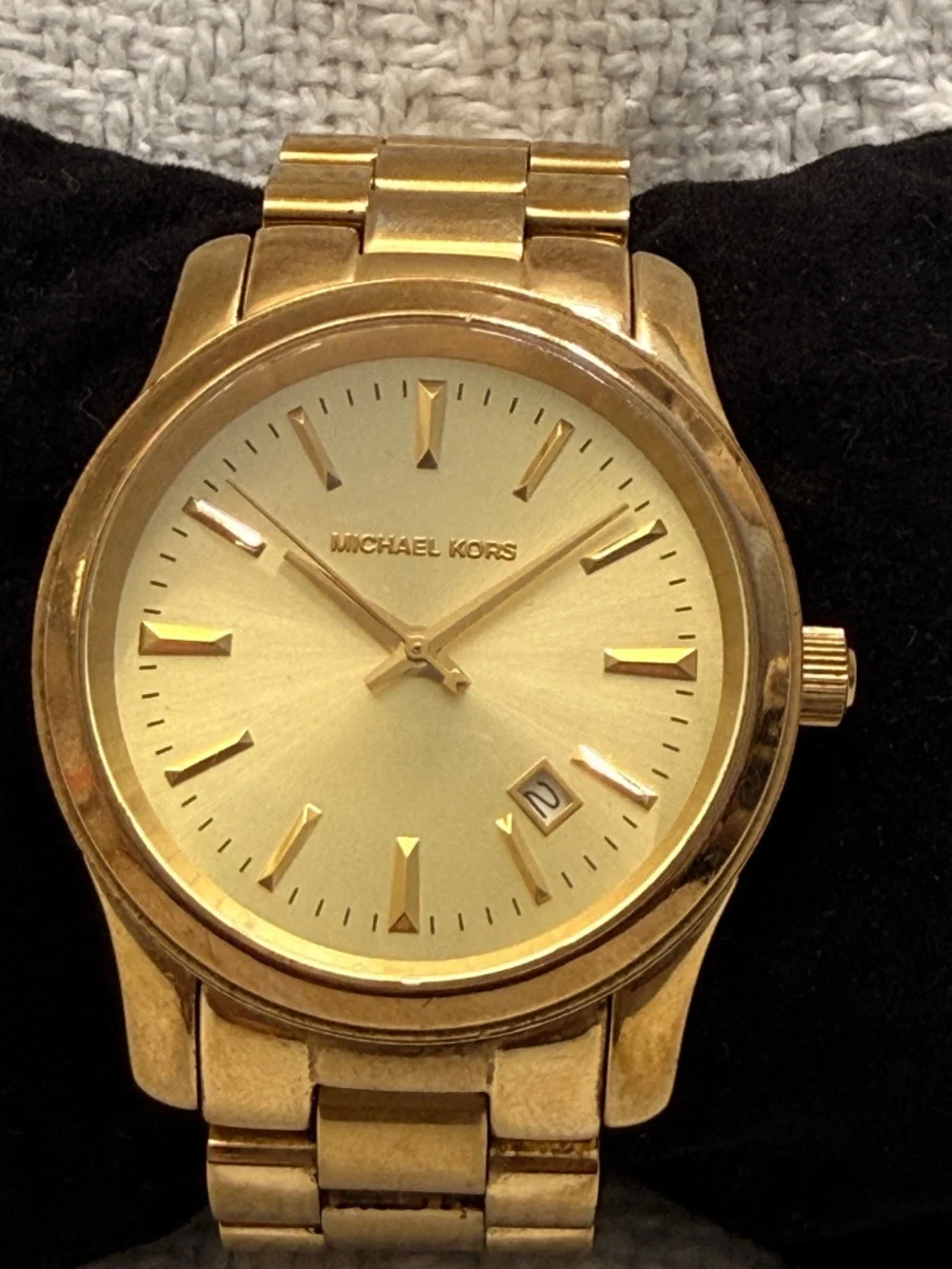 Michael Kors Gold Metal Link Wrist Watch #6